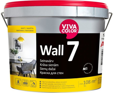 Bojë murale Vivacolor WALL 7 C, mat, 0.9L, për ngjyrosje