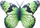 Jastëk plushi LeanToys Butterfly, 40 x 30 cm, për zbukurim, jeshil