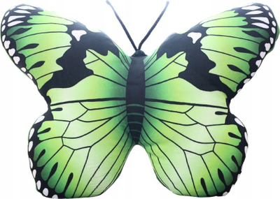 Jastëk plushi LeanToys Butterfly, 40 x 30 cm, për zbukurim, jeshil