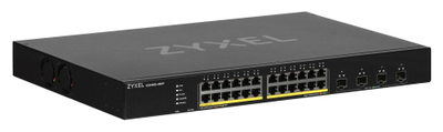 Switch rrjeti Zyxel XGS1935-28HP, 28 porta Gigabit, 4 uplink 10GbE, gri