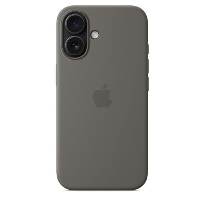 Apple iPhone 16 Silicone Case with MagSafe, Stone Gray