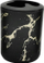 Gotë furçash dhëmbësh Valentino Toothbrush Cup, plastikë, dizajn mermeri, e zezë