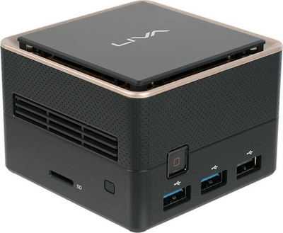 Mini PC barebone ECS LIVA Q3 Plus, AMD Ryzen Embedded R1505G, 4K, i zi