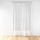 Perde dopio Manon, 2x70x240cm, voal rrjetë, motiv gjethe, e bardhë