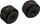 Fiting ajri për ftohje uji Bitspower Touchaqua AIR Exhaust, set 2 copë, G1/4", i zi