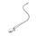 Qafore për femra Hot Diamonds Memories DP881, 45cm, e argjendtë