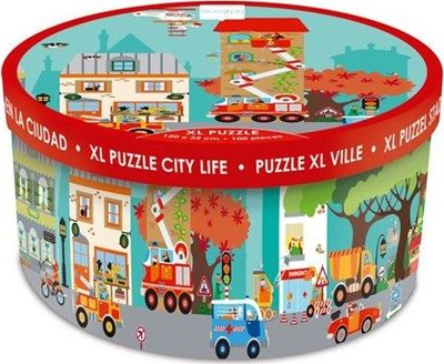 Puzzle dyshemeje Scratch City Life XL, 100 pjesë, shumëngjyrësh