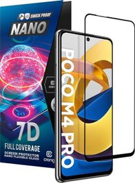 Xham mbrojtës Crong 7D Nano Flexible Glass, për POCO M4 Pro 5G, 9H, transparent