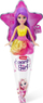 Kukull ZURU Sparkle Girlz Mini Pop, në paketim si kornet akulloreje, me flokë dhe fustan shumëngjyrësh