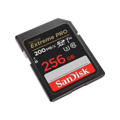 Kartë memorje SDXC SanDisk Extreme Pro, 256GB, 200MB/s, Class 10