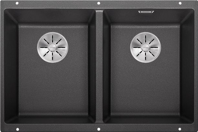 Lavaman BLANCO SUBLINE 350/350-U Silgranit PuraDur, i zi