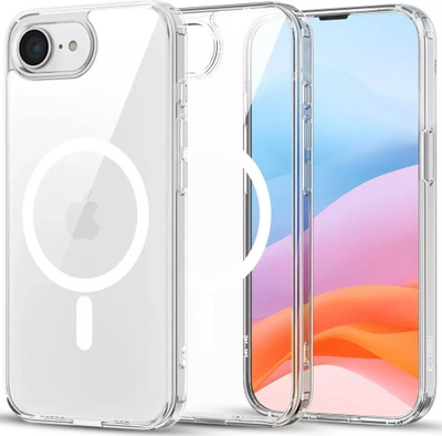 Mbështjellës telefoni Tech-Protect Flexair Hybrid për iPhone 16e, MagSafe, transparent