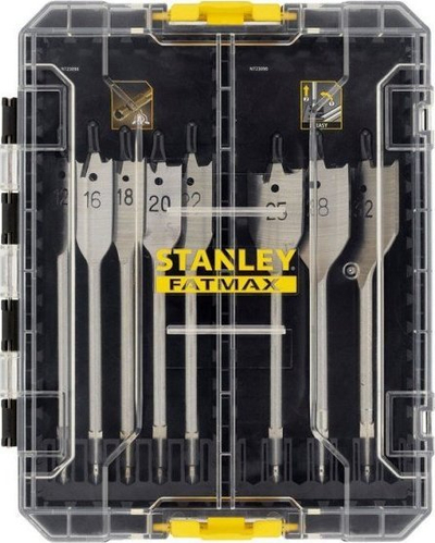 Set freza për dru Stanley FatMax Multi-Stack Case, 8 copë, për dru të sheshta