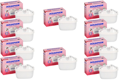 Fishek filteri uji Aquaphor B100-25 Maxfor Mg2+, kapacitet 200L, set 10 copë, i bardhë