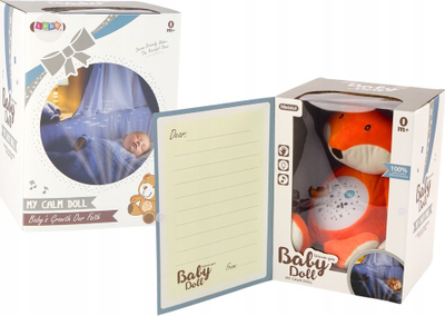Lodra pelushi me drita dhe tinguj Plush Teddy Bear Fox, mënyrë ditë natë, shumëngjyrëshe