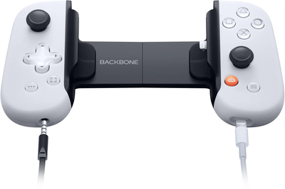 Kontroller loje Backbone One PlayStation për iPhone, Lightning, dizajn teleskopik, bardh e zezë