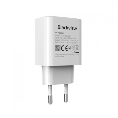 Полнач за мрежа Blackview, USB Type C, 18W Fast Charge, бел