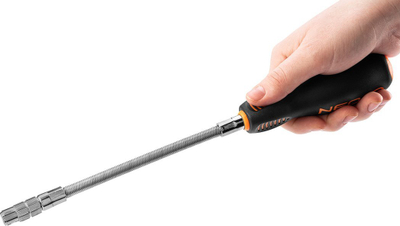 Set kaçavidë Neo Tools me bosht fleksibil, 13 pjesë, i zi