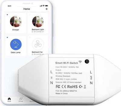 Çelës inteligjent Meross MSS710HK, Wi‑Fi, kompatibil me HomeKit Alexa Google, i bardhë