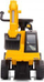 Lodër ekskavator ride-on Milly Mally Cat Digger, me timon dhe tinguj, e verdhë
