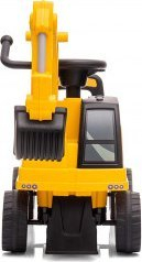 Lodër ekskavator ride-on Milly Mally Cat Digger, me timon dhe tinguj, e verdhë