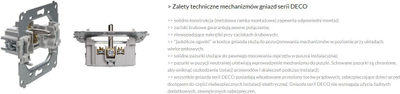 Prizë antene Karlik Deco 12DGSN, 2 dalje SAT TV, IP20, e zezë mat