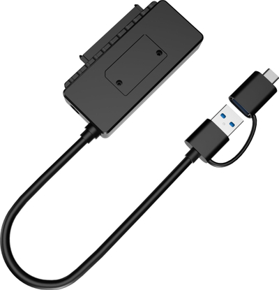 Adapter USB 3.0 në SATA Conceptronic ABBY21B, me adapter rryme, për HDD dhe SSD, i zi