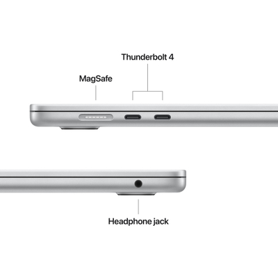 Apple MacBook Air, 15.3", M4 10-core, 16GB, 512GB SSD, 10-core GPU, Silver
