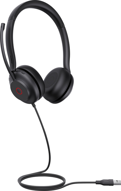 Kufje Yealink UH35 Dual UC, USB A, me mikrofon, të zeza