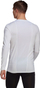 Bluzë kompresuese adidas TechFit Compression GU7334, me mëngë t’gjata, për burra, e bardhë
