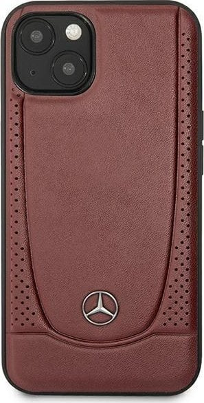 Mbulesë telefoni Mercedes-Benz Urban Bengale për iPhone 14 Plus, lëkurë origjinale, kornizë TPU, kafe
