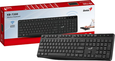 Set tastierë + maus Genius KB-7200, wireless 2.4GHz, USB, CZ+SK, e zezë
