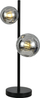 Lampë tavoline NICO 2xG9, 2 sfera xhami, bazë metal, e zezë