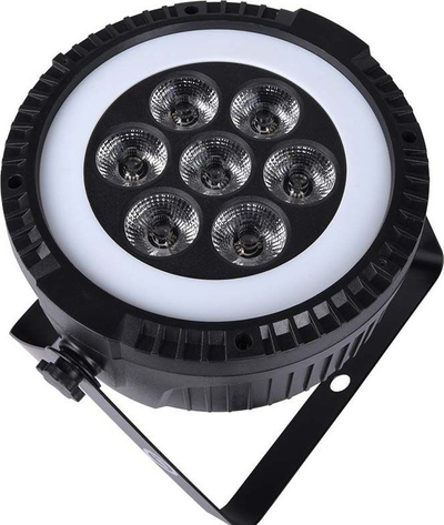 Reflektor skenik LED Light4Me Ringo PAR, me shumë ngjyra, i zi