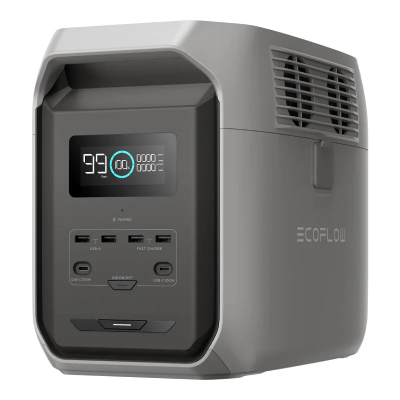 Stacion portabël energjie EcoFlow DELTA 3 1500, 1536Wh, karikim i shpejtë, gri