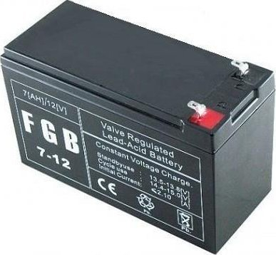 Bateri AGM FGB FGB7-12, 12V, 7Ah, e zezë