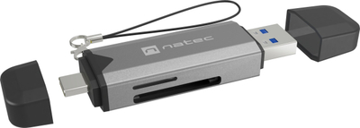 Lexues kartash Natec Scarab 3, USB 3.1, USB A edhe USB C, gri