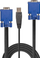 Kabllo KVM USB Lindy, 1m, VGA 1920x1200, gri
