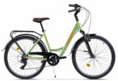 Biçikletë qyteti Pegas Oras Comoda 26", 7 shpejtësi, alumini, jeshile pistacio