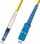 Kabllo me fibër optike MicroConnect LC/UPC - SC/UPC, 9/125 µm, 2m, e verdhë