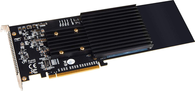 Kartë zgjerimi Sonnet SO-FUS-SSD-4X4-E3S, PCIe 3.0 x16, 4x M.2 NVMe, pa zhurmë