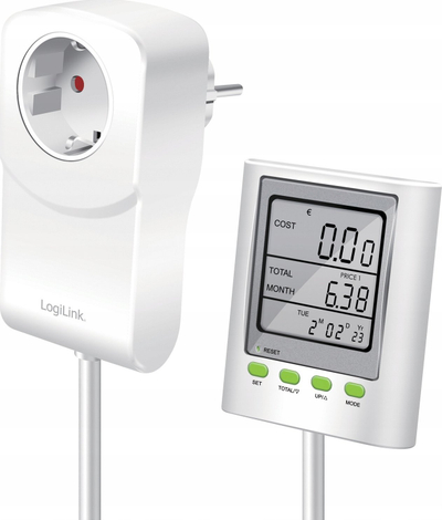 Matës harxhimi energjie LogiLink Energy Cost Meter, ekran me kabllo