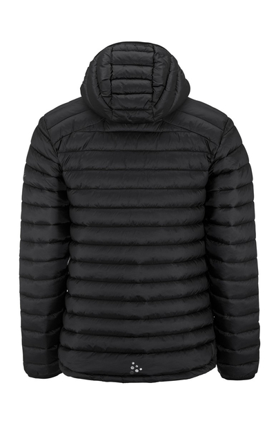 Машка јакна CRAFT Core Explore Light Insulated, лесна, со капуљача, црна