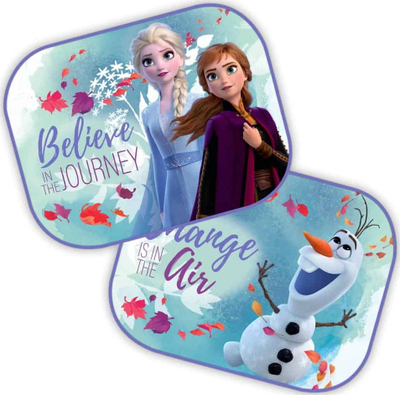 Mbulesë dielli për veturë Seven Frozen 2, set 2 copë, 44x35cm, shumëngjyrëshe