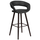 Stol bari Flash Furniture, 75cm, lëkurë sintetike, i zi