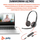 Kufje zyre HP Blackwire 3225 Stereo, USB C, me mikrofon, të zeza