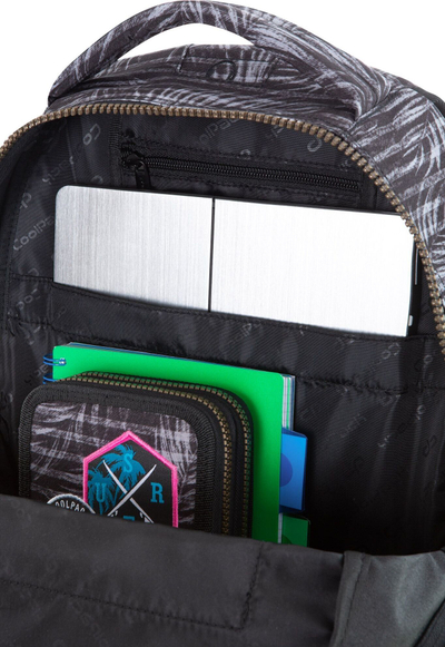 Çantë shkolle CoolPack Badges Dart G, 25L, me disa ndarje, gri