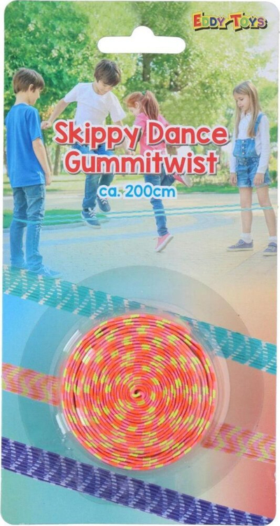 Lodër gome për kërcim Eddy Toys Skippy Dance, 200 cm, portokalli me ngjyra