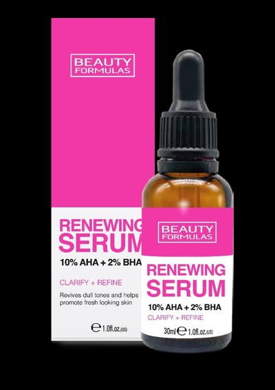 Serum për fytyrë Beauty Formulas 10% AHA + 2% BHA, rigjenerues, 30 ml