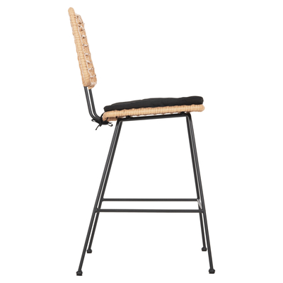 Stol bari Allegra mesatare 53×56×107 Hcm (HM5644.11), zezë/ bezhë